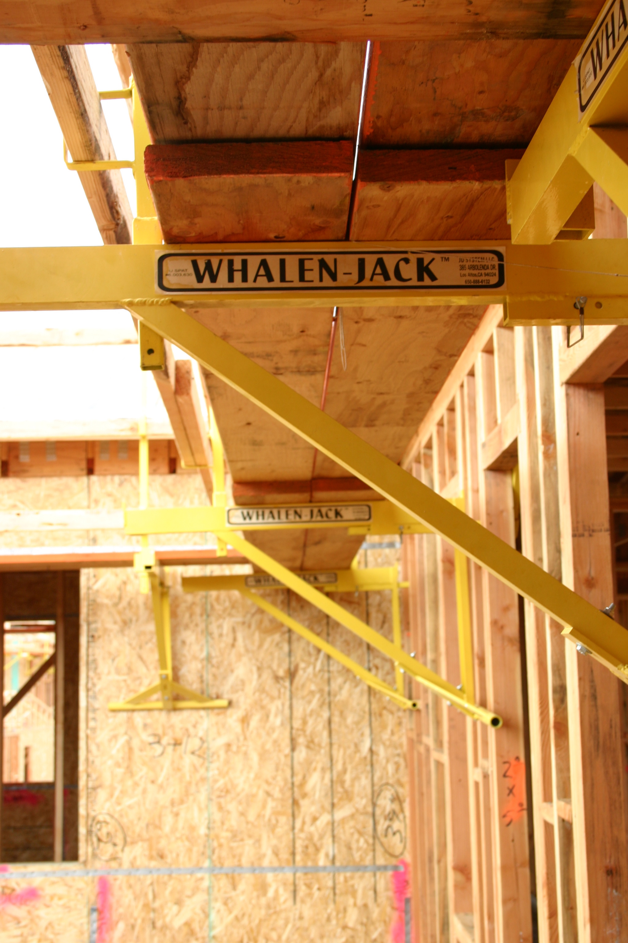 The Whalen Jack on wood framing