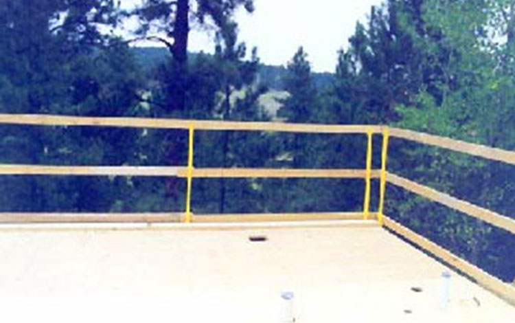 The WHALEN-JACK Guardrail/Fall Protection Post Pocket